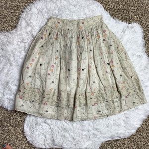 Vintage Globus Essentials Floral Print Skirt 34